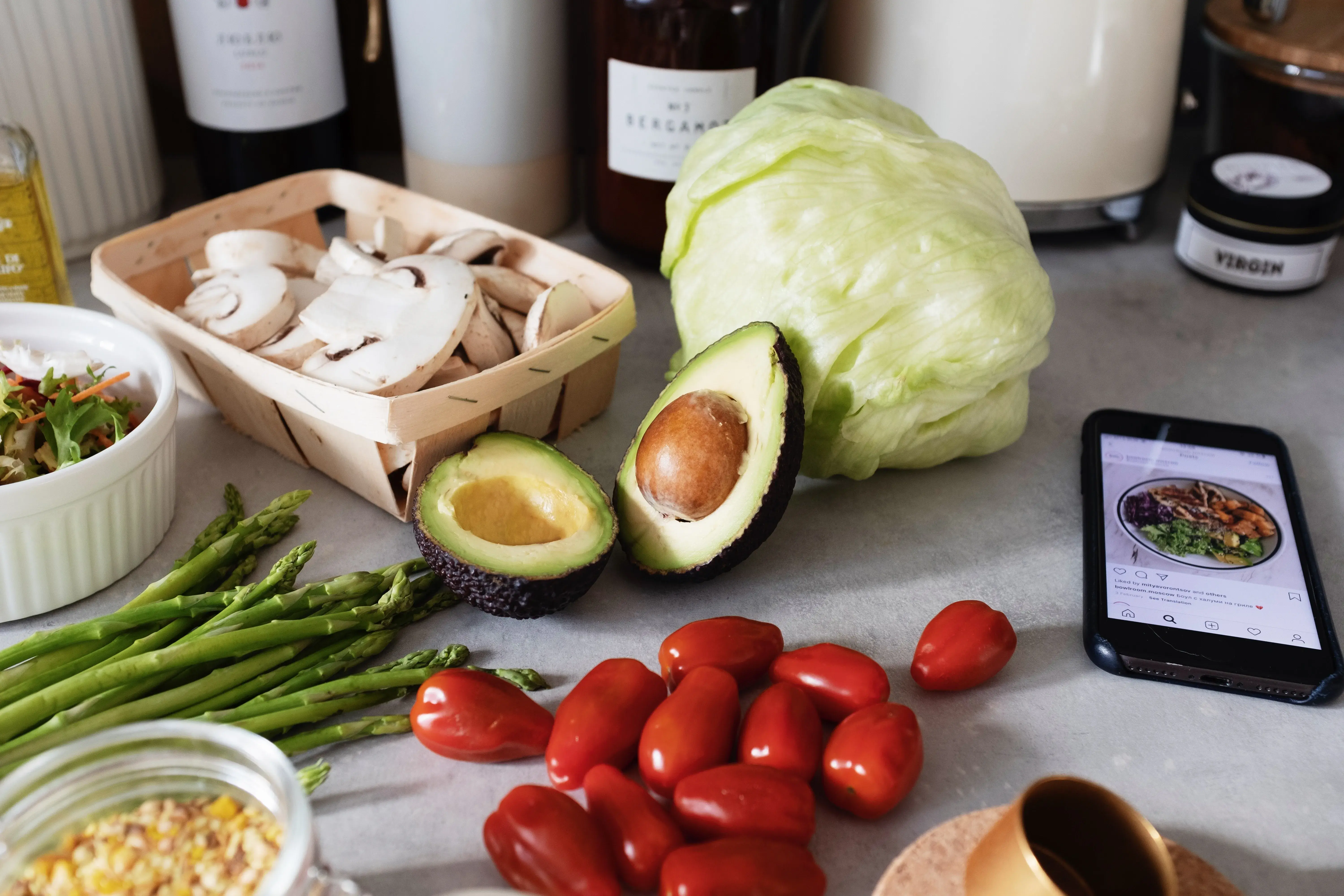 a feast of fruits and vegetables